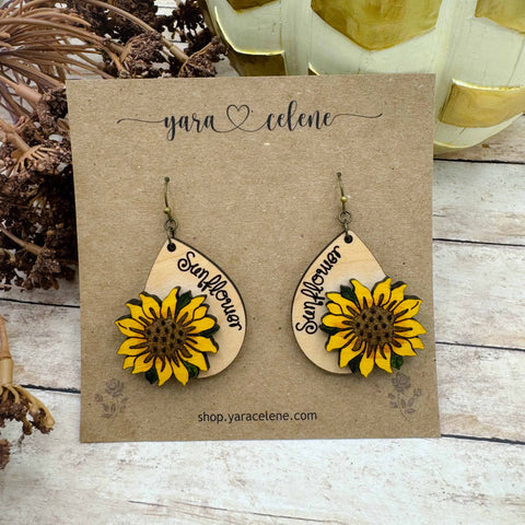 Layered Sunflower Teardrop