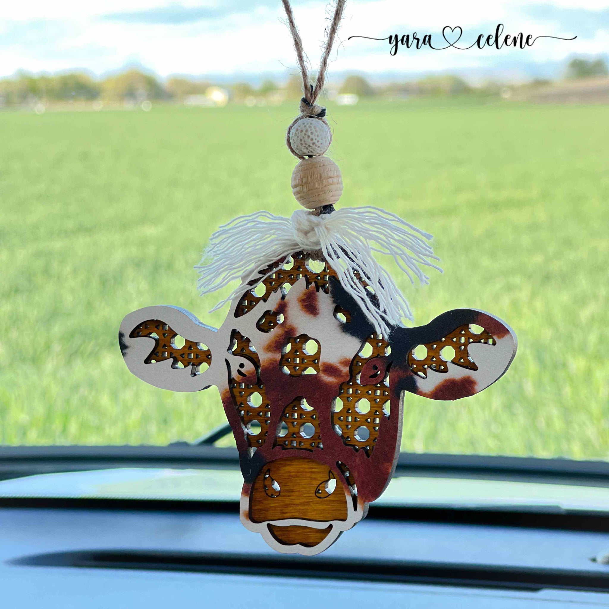 Cow Car Charm