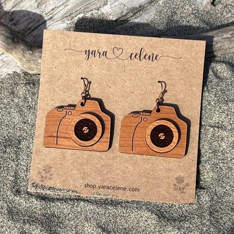 Camera Earrings