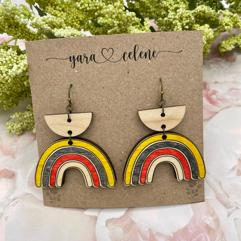 Rainbow Dangle Earrings