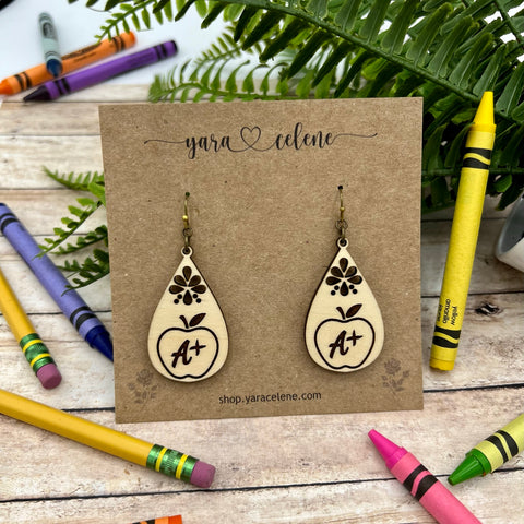 A+ Teardrop Earrings