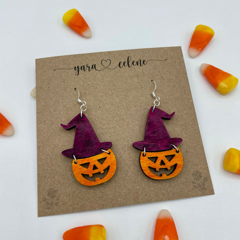 Jack-o-lantern Dangle Earrings