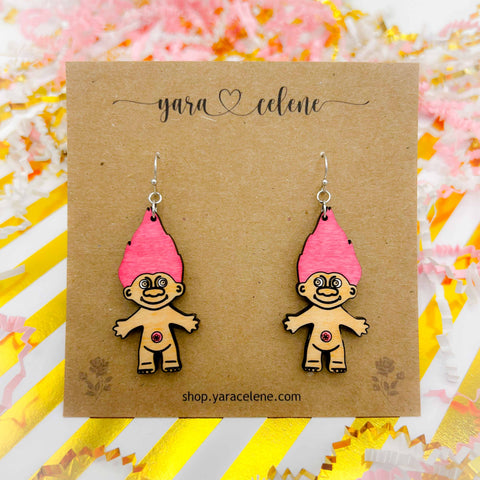 Trolls Wooden Earrings