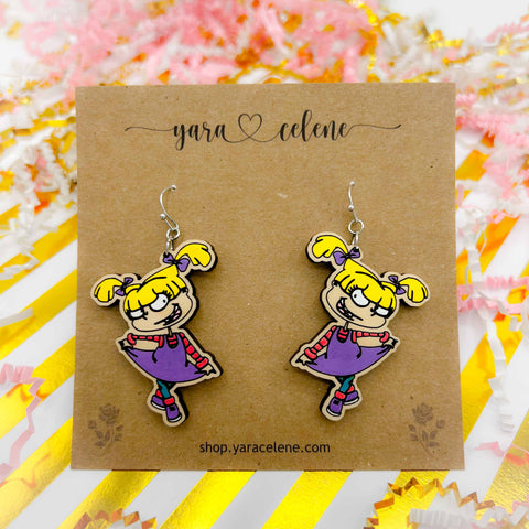 Angelica Wooden Earrings