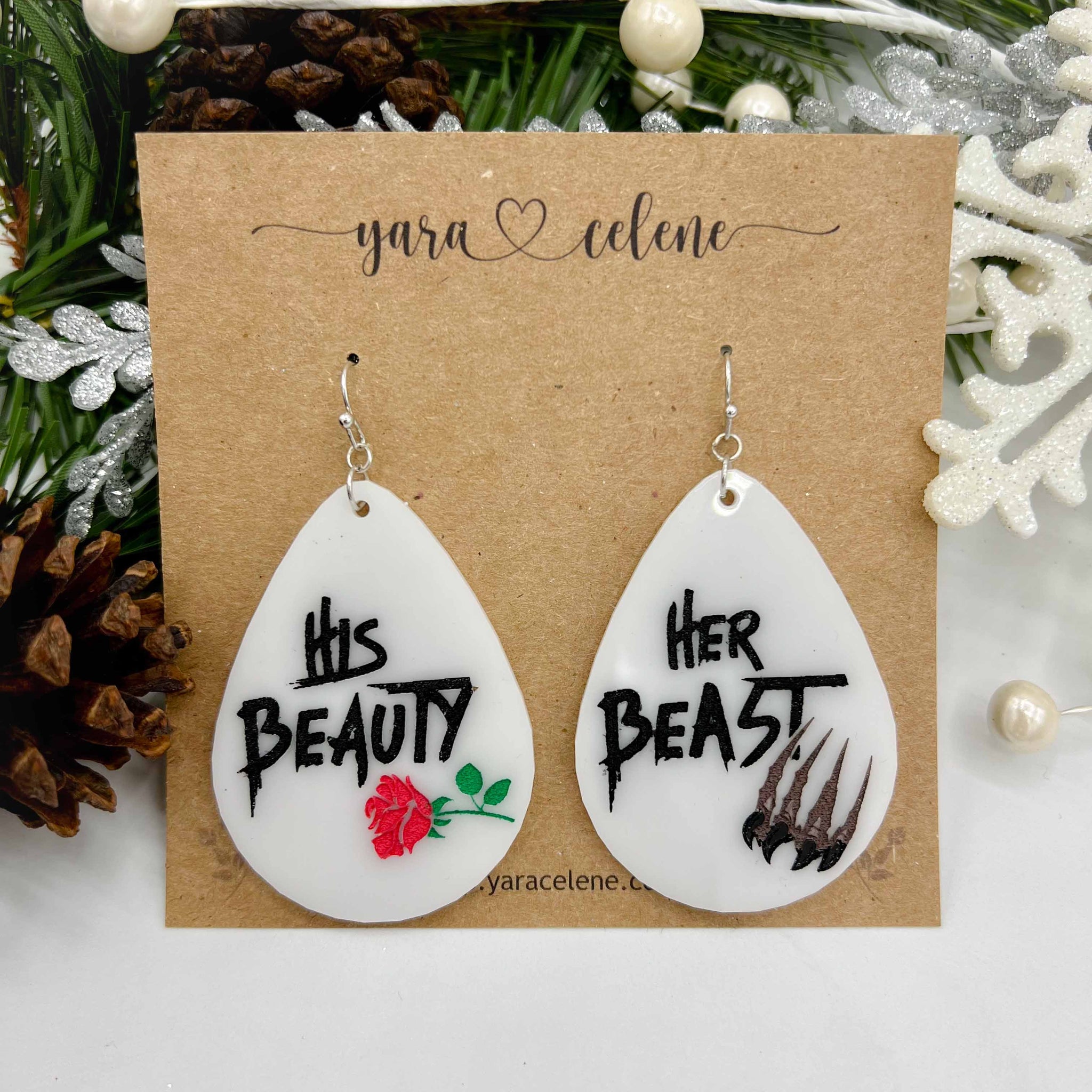 Disney beauty and on sale the beast earrings